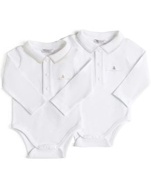 Brunello Cucinelli Long-Sleeved Two-Piece Jumpsuit - White