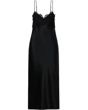 KHAITE Satin Slip Dress - Black