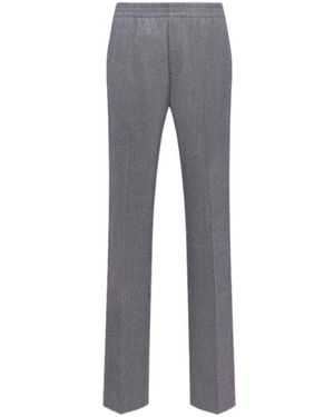 Dior Tailored Logo Patch Elasticated-Waist Track Trousers - Grey