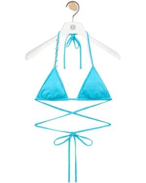 Loewe Sleeveless Bikini Top - Blue