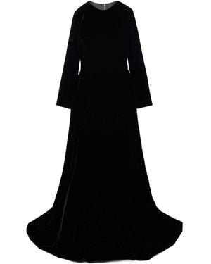 Dolce & Gabbana Velvet Maxi Dress - Black