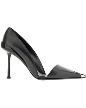 McQueen Pointed-Toe High-Heeled Pumps - Metallic