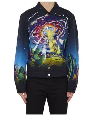 CASABLANCA Cowboy De L'Espace Denim Jacket - Blue