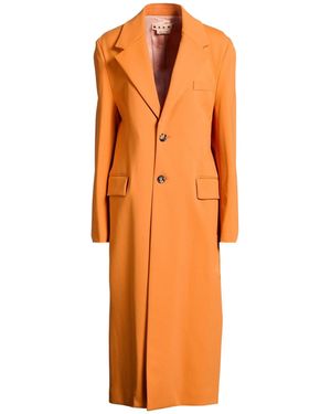 Marni Single-Breasted Overcoat - Orange