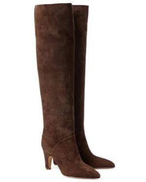 Gabriela Hearst Hana Leather Over-The-Knee Boots - Brown