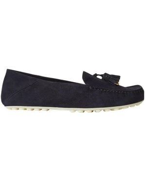Loro Piana Tassel Detailed Slip-On Loafers - Blue