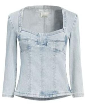 Isabel Marant Light Wash Denim Top - Blue