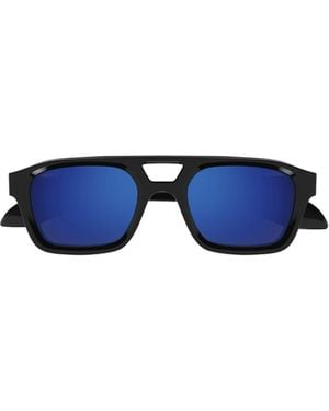 McQueen Eyewear Pilot Frame Sunglasses - Blue
