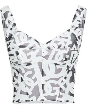 Dolce & Gabbana Sheer Bodysuit - Grey