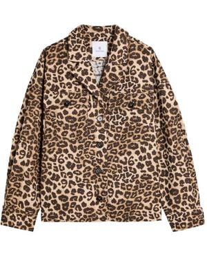 Anine Bing Animal Print Jacket - Brown