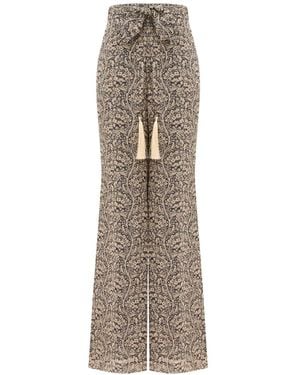 Zimmermann Printed Casual Pants - Natural
