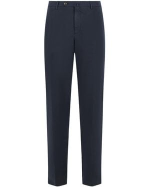PT01 Casual Pants With Belt Loops - Blue