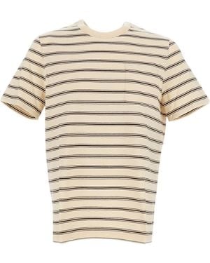 A.P.C. Striped Crewneck T-Shirt - White