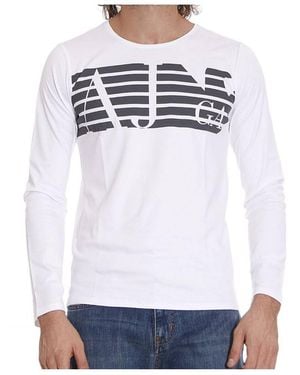 Armani Jeans Logo Details T-Shirt - White