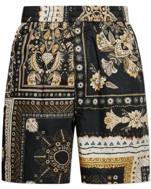 Isabel Marant Gregorian Patterned Shorts - Grey