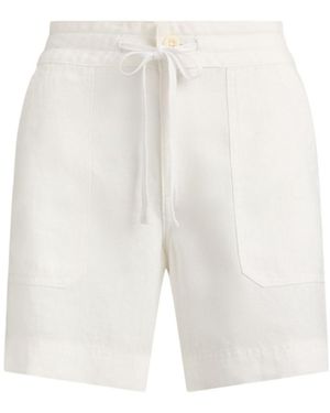Ralph Lauren Lace-Up Athletic Shorts - White