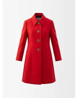 Gucci Double G Button Collared Coat