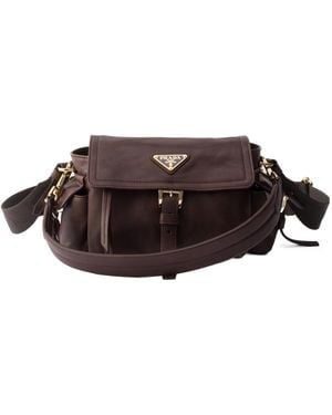 Prada Explore Nappa Leather Mini-Bag - Brown