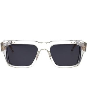 Akoni Rectangle-Frame Sunglasses - Blue
