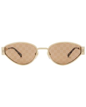 Gucci Eyewear Geometrical Frame Sunglasses - White