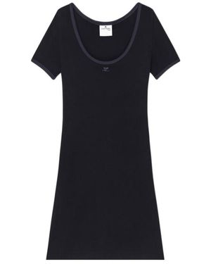 Courreges Fitted Mini Dress - Black