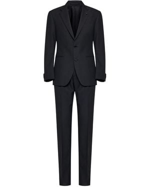 Lardini Wool Suit - Black