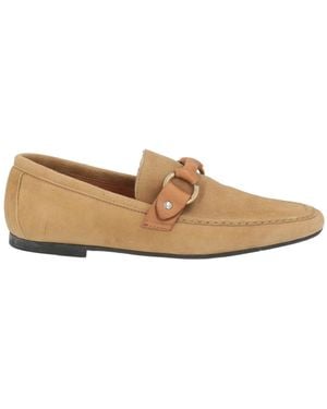 Isabel Marant Suede Loafers - Natural