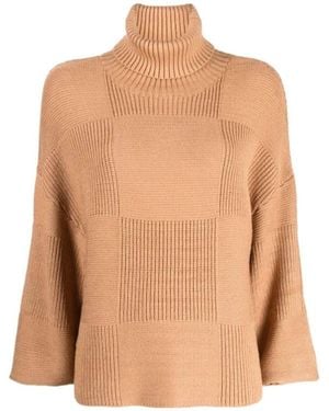 STAUD Benny Roll-Neck Sweater - Brown