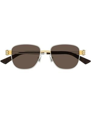 Bottega Veneta Eyewear Square Frame Sunglasses - Multicolour