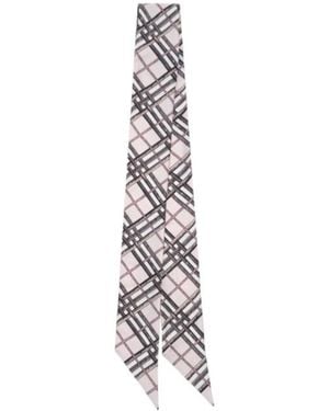 Burberry Tartan Graphic Scarf - White