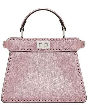 Fendi Peekaboo Iseeu Petite Selleria Tote Bag - Pink