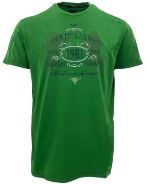 Armani Jeans Item O-Neck Short-Sleeved T-Shirt - Green