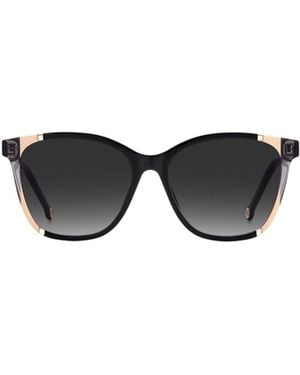 Carolina Herrera Square-Frame Sunglasses - Multicolor