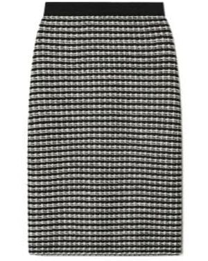 Tory Burch Jacquard Skirt - Black
