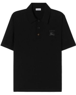Burberry Wool Polo Shirt - Black