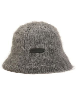 Ami Paris Ami Mohair Bucket Hat - Grey