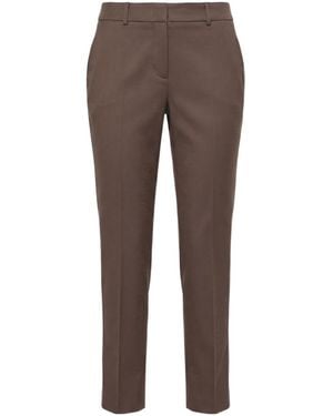 Peserico Iconic 4718 Cigarette Trousers - Brown