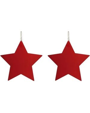 Isabel Marant Star-Shaped Drop Earrings - Red