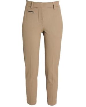 Brunello Cucinelli Mid-Rise Slim-Fit Dress Pants - Natural