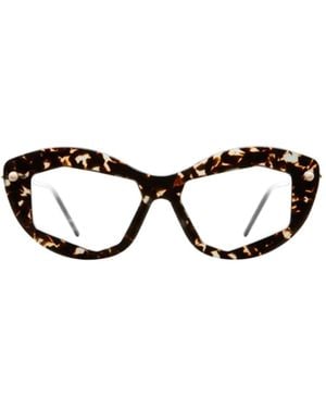 Kuboraum P16 Cat-Eye Frame Glasses - White