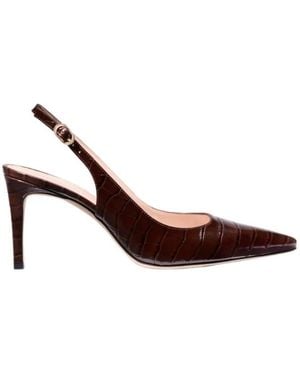 Stuart Weitzman Pointed-Toe High-Heeled Sandals - Brown