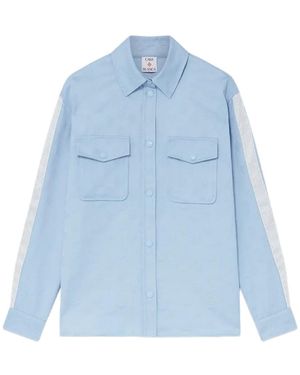 CASABLANCA Monogram Jacquard Shirt - Blue