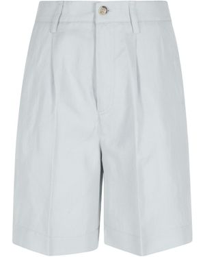 Woolrich Pleated Tailored Shorts - Blue
