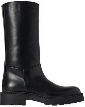 The Row Round-Head Boots - Black