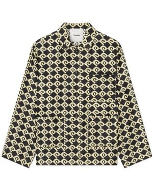 Nanushka Geometric Shirt - Green