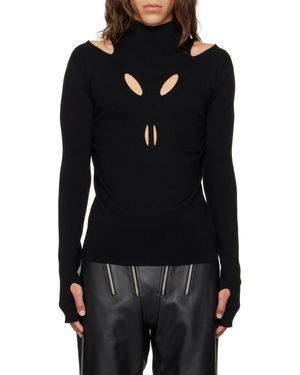 Dion Lee cable-knit Boucle Jumper | Green | FARFETCH AZ