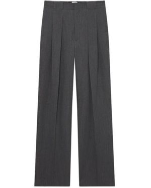 CASABLANCA Pleated Detail Casual Trousers - Grey