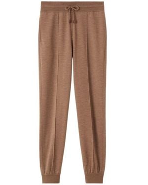Loro Piana Viggiona Drawstring Knitted Trousers - Brown