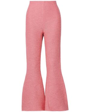 Gabriela Hearst Knitted Flared Trousers - Pink