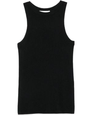 Co. Ribbed Knit Tank Top - Black
